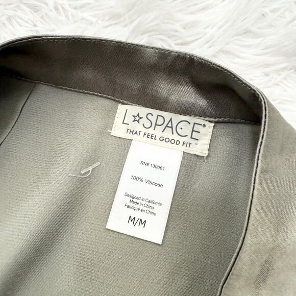 Women L Space Delta Mini Split Skirts Sumemr Vacation in Olive Size Medium - Picture 6 of 8